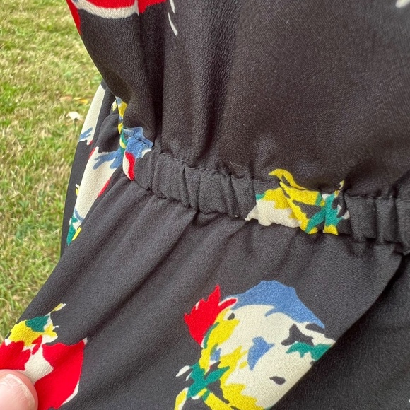 Ralph Lauren Floral Tie Neck Midi Dress - Picture 6 of 6